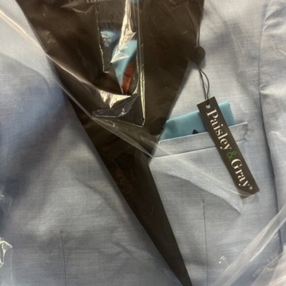 NWT Paisley & Gray 36R Men's Blue Suit Blazer Jacket 5326J Grosvenor Peak Tux - Picture 3 of 3